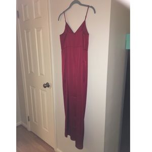 Express red silk dress